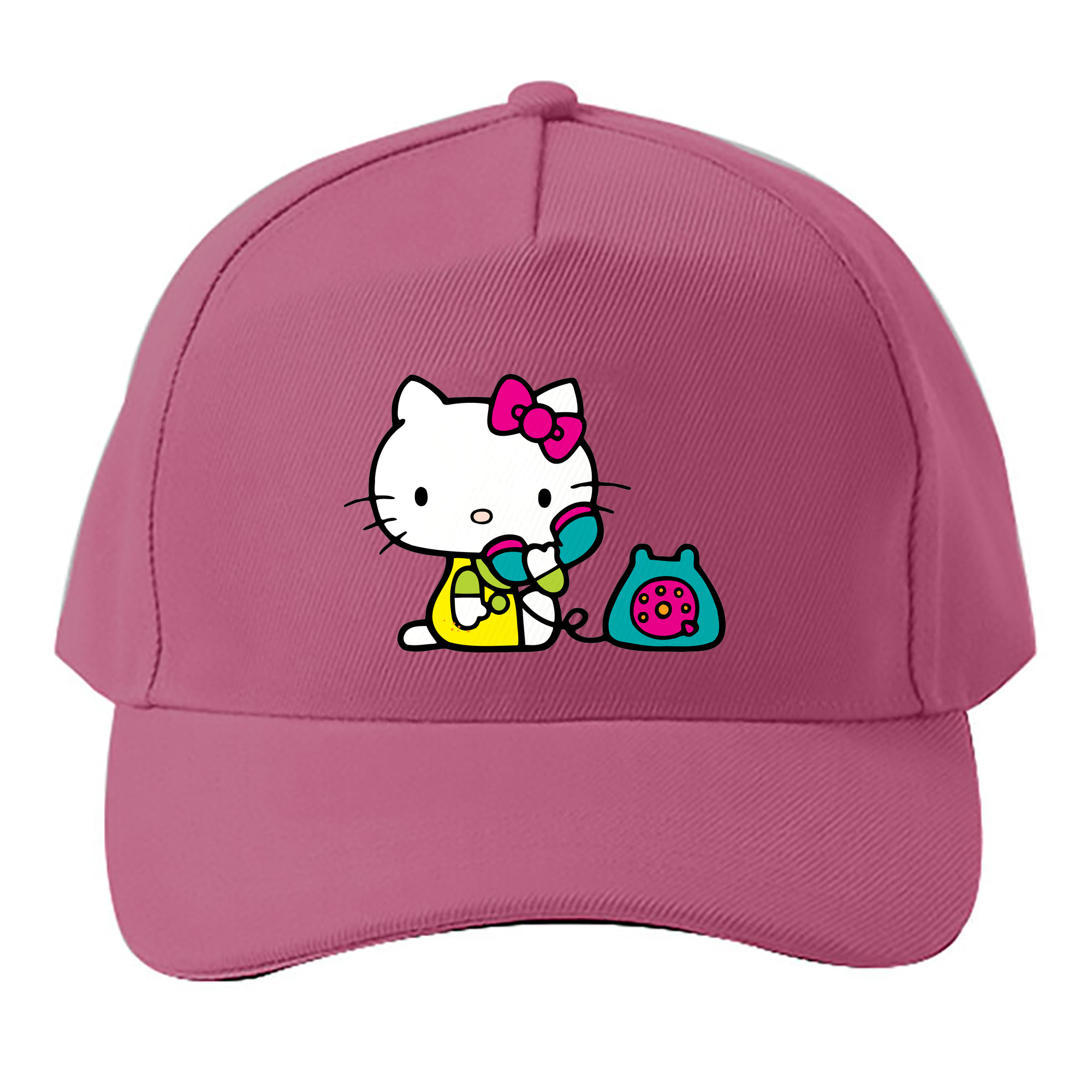 （画像用） Hello Kitty ハローキティ ベースボールキャップ 綿100％ 男女兼用 帽子 スポーツ